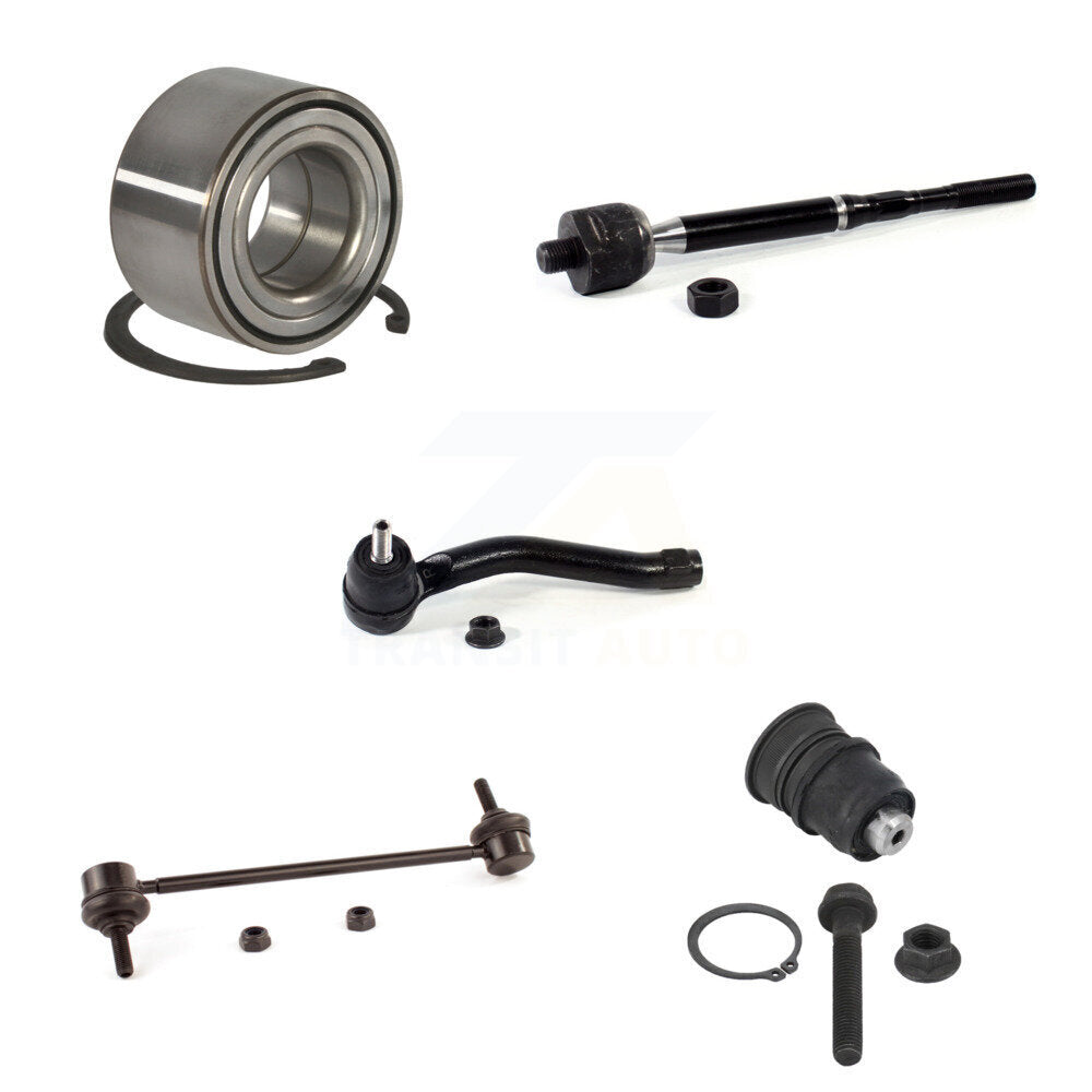 Kit de liaison de roulement avant gauche, Joint à rotule inférieur, Kit de biellette de direction intérieure extérieure pour Nissan
