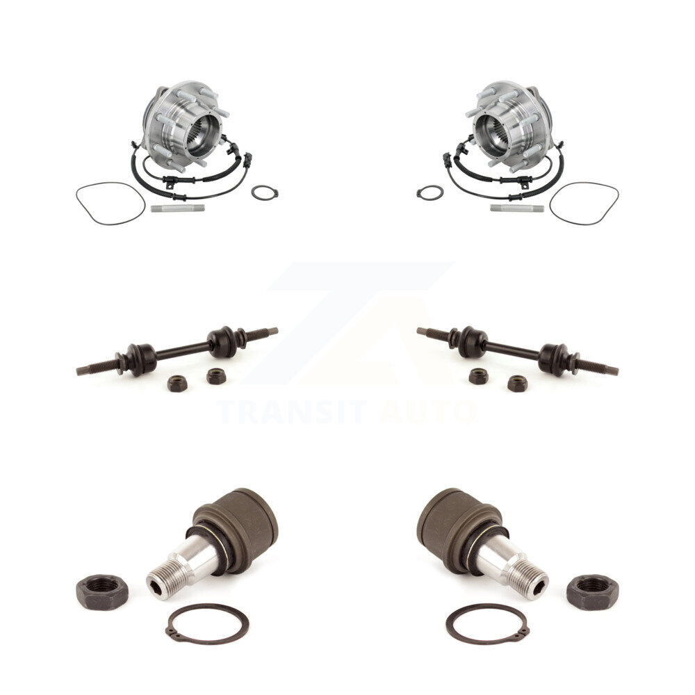 Kit de joints à rotule inférieurs et de barres stabilisatrices, roulement de moyeu avant, pour Ford F-450 Super Dut