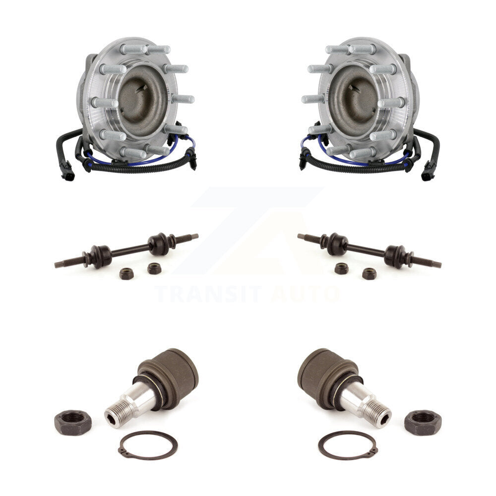 Kit de joints à rotule inférieurs et de barres stabilisatrices, roulement de moyeu avant, pour Ford F-450 Super Dut