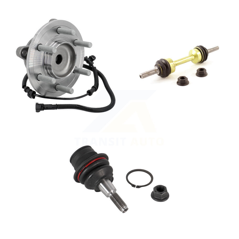Kit de liaison de roulement de moyeu avant et kit de rotule inférieure pour Ford F-150 RW 2015 – 2017