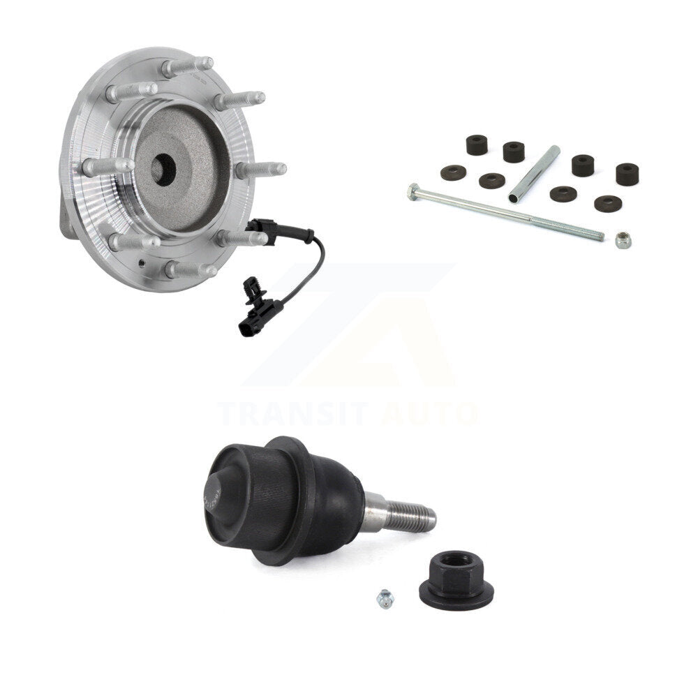 Kit de liaison de roulement de moyeu avant, Kit de rotule inférieure pour GMC Chevrolet Sierra 2500 H