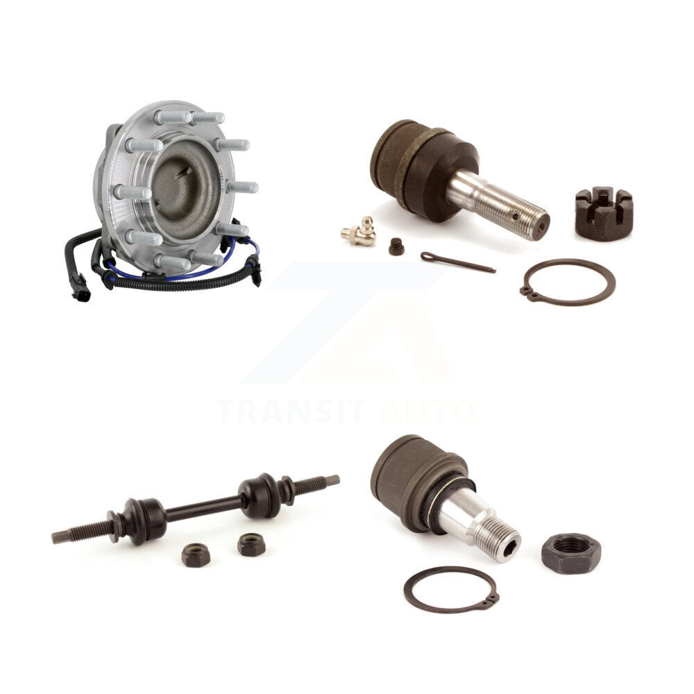 Kit de liaison de roulement de moyeu avant, Kit de rotule supérieure et inférieure pour Ford F-450 Super Duty