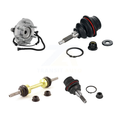 Kit de liaison d'assemblage de roulement de moyeu avant et Kit de rotule inférieure supérieure pour Ford F-150