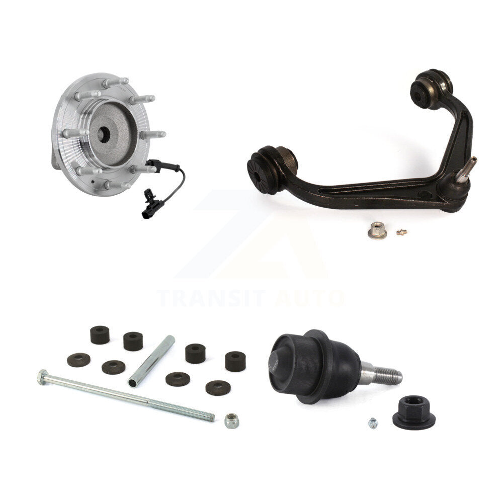 Kit de liaison de roulement de moyeu avant, Kit de bras de commande supérieur de rotule inférieure pour GMC Sierr
