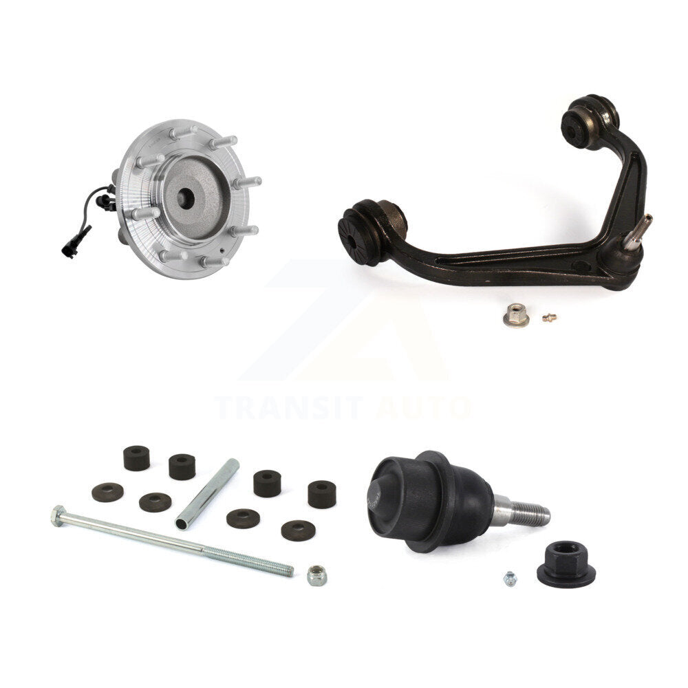 Kit de liaison de roulement de moyeu avant, Kit de bras de commande supérieur de rotule inférieure pour GMC Sierr