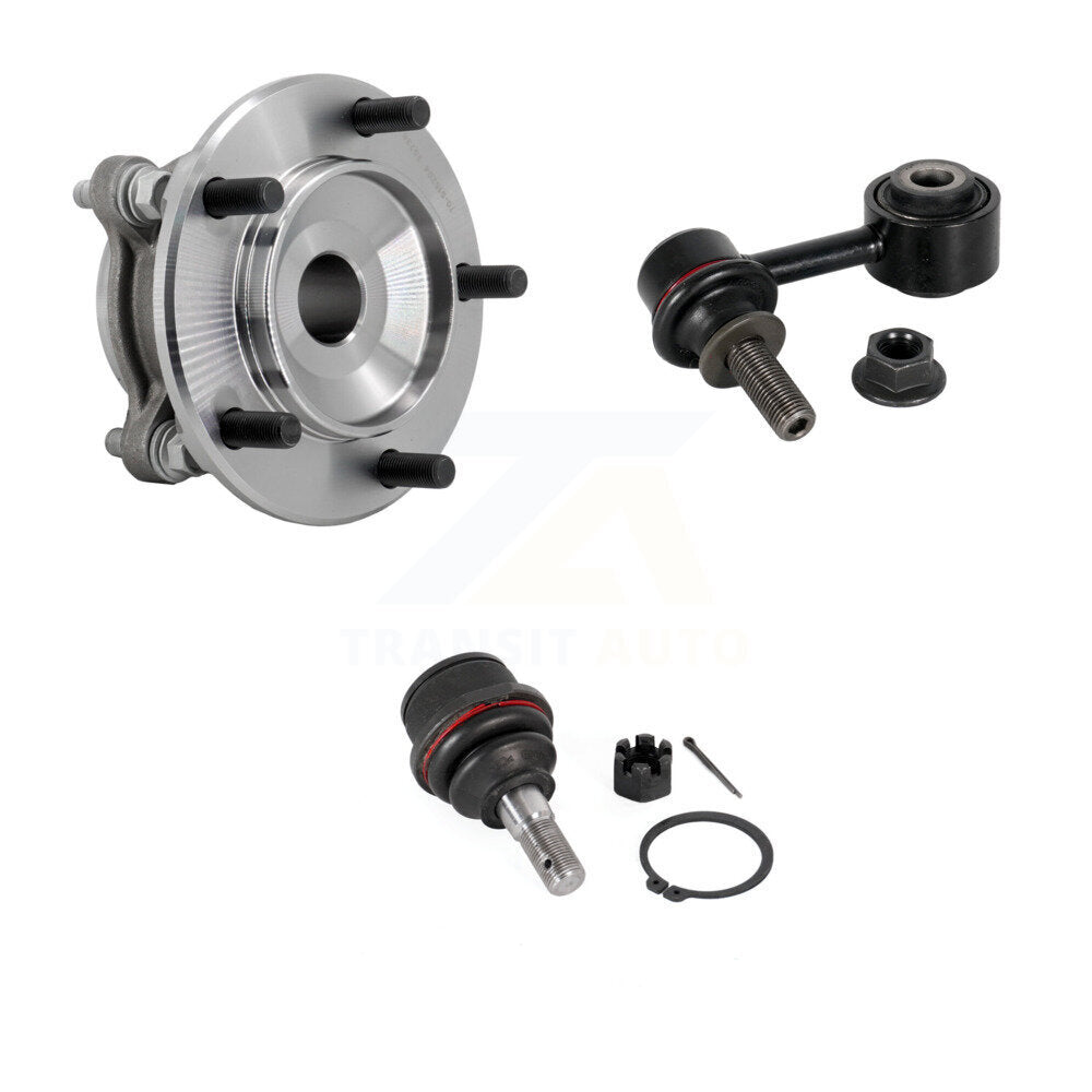 Kit de liaison de roulement de moyeu avant gauche et kit de rotule inférieure pour Toyota Tundra Sequoi