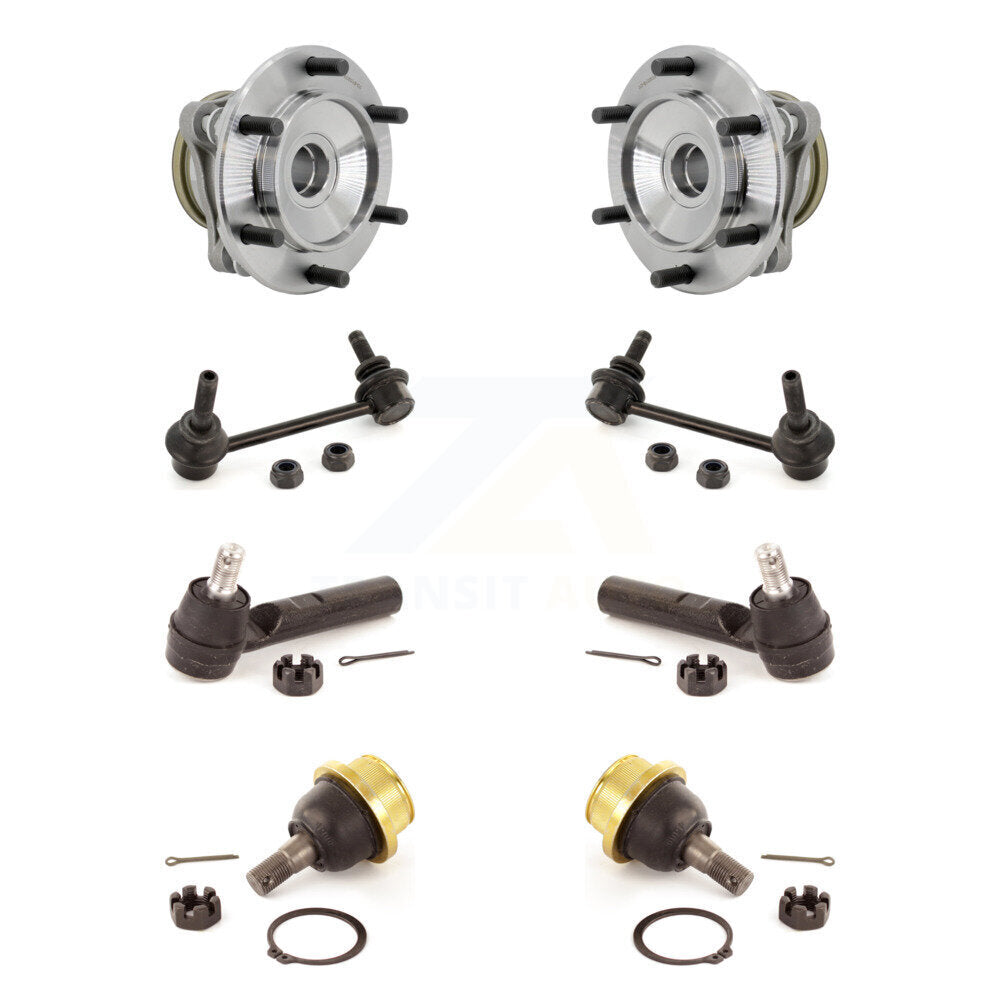 Kit de biellette de direction et de liaison extérieure de rotule inférieure de roulement avant (8 pièces) pour Toyota Tacoma