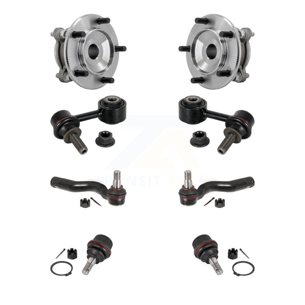 Kit de biellette de direction et de liaison extérieure de rotule inférieure de roulement avant (8 pièces) pour Toyota Tundra