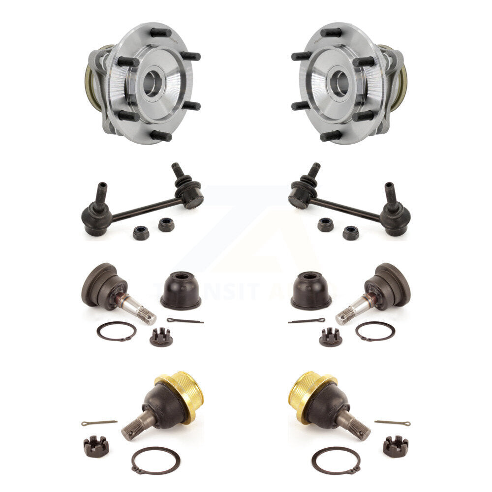 Kit de rotule supérieure et inférieure de roulement avant et de liaison de barre stabilisatrice (8 pièces) pour Toyota Tacom