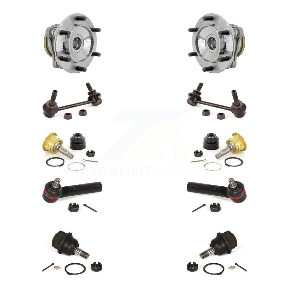 Kit de liaison de biellette de direction extérieure, roulement avant supérieur et inférieur, Joint à rotule extérieur (10 pièces) pour Toyota F