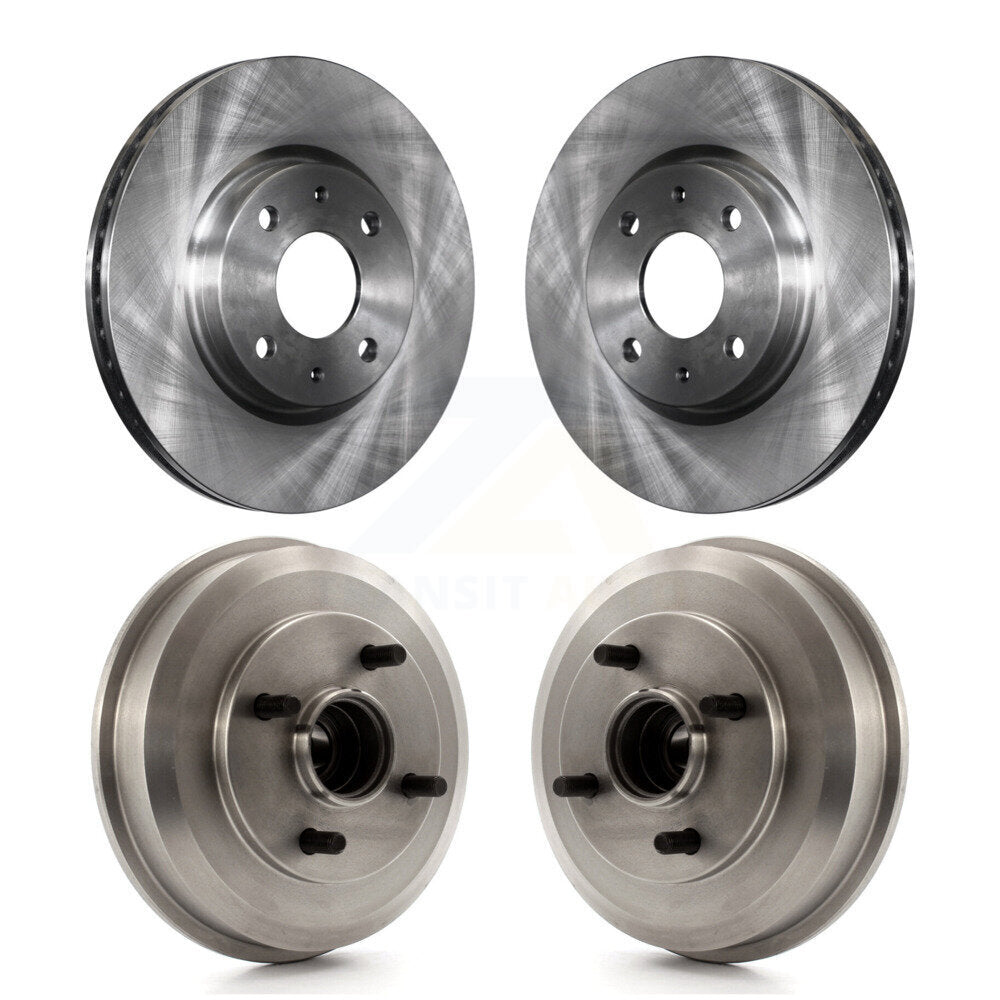 Kit de tambour de rotors de frein à disque avant et arrière pour roulement de roue Ford Focus 2008 inclus