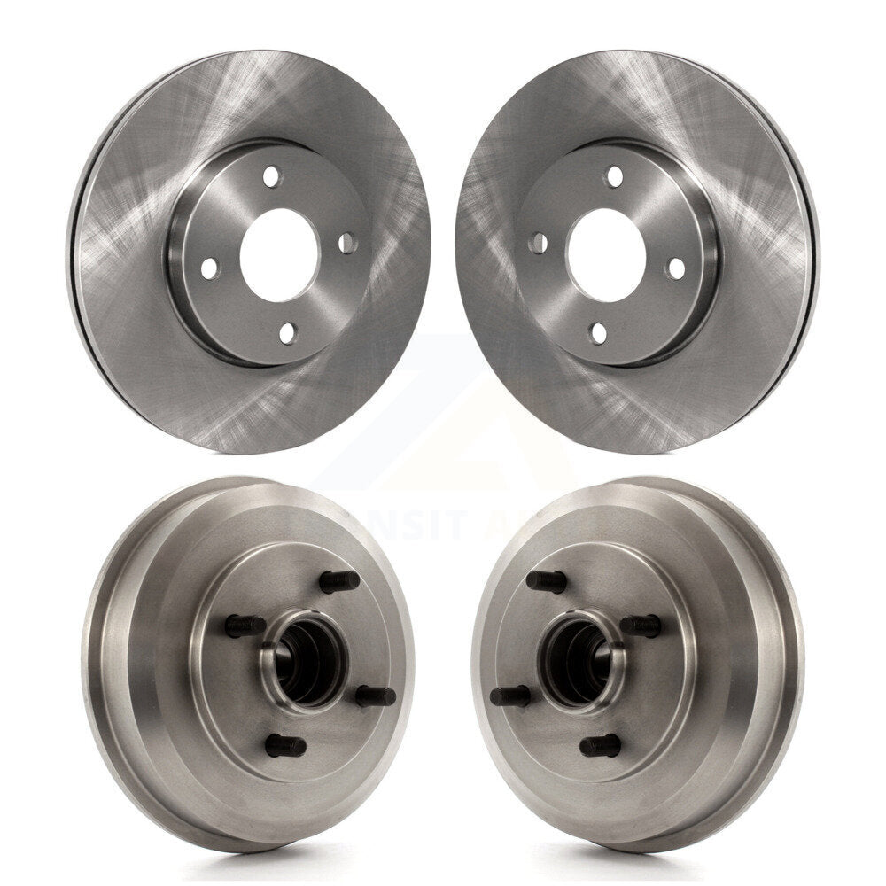 Kit de tambour de rotors de frein avant et arrière pour roulement de roue Ford Focus 2005-2007 inclus