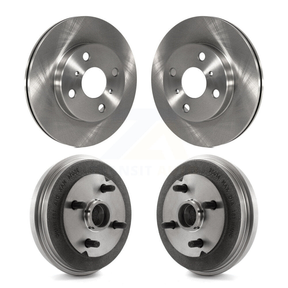 Kit de tambours de rotors de frein à disque avant et arrière pour Toyota Tercel Paseo K8-102172