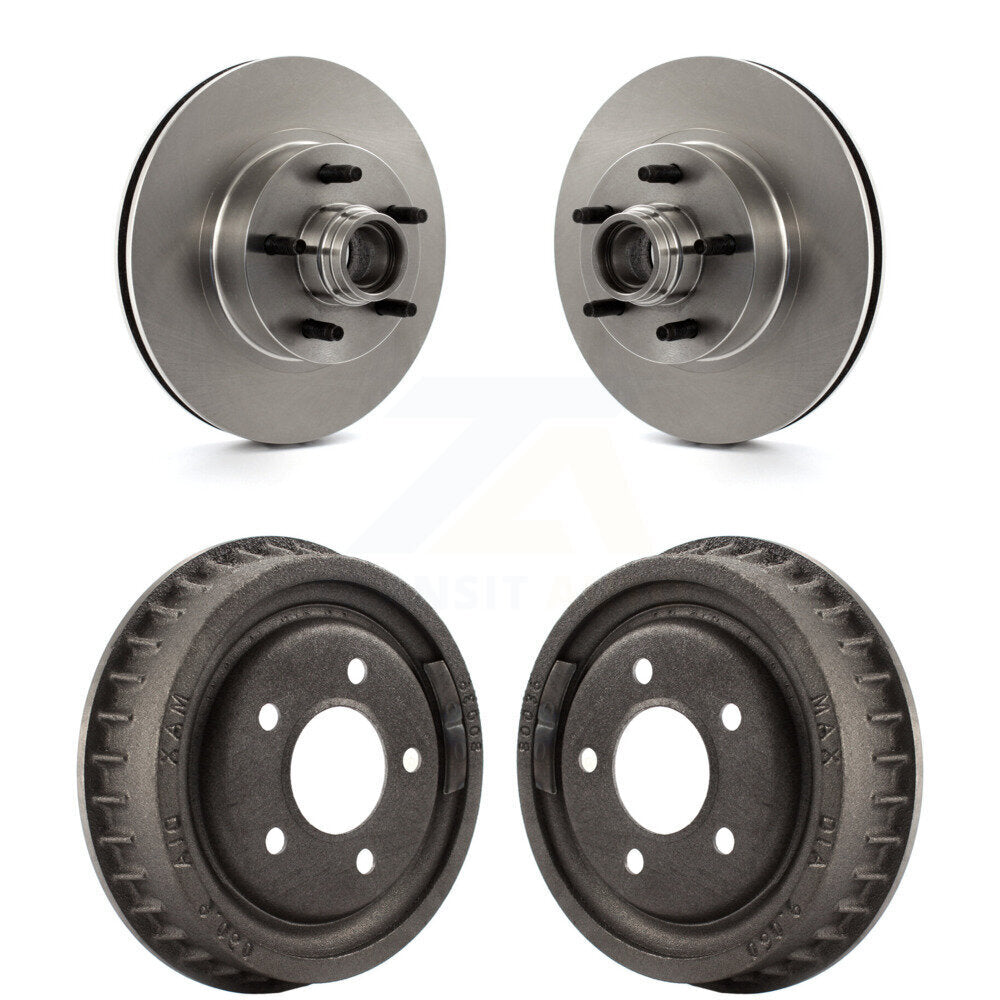 Kit de tambours de rotors de frein à disque avant et arrière pour Ford Ranger avec tambour de 9" de diamètre