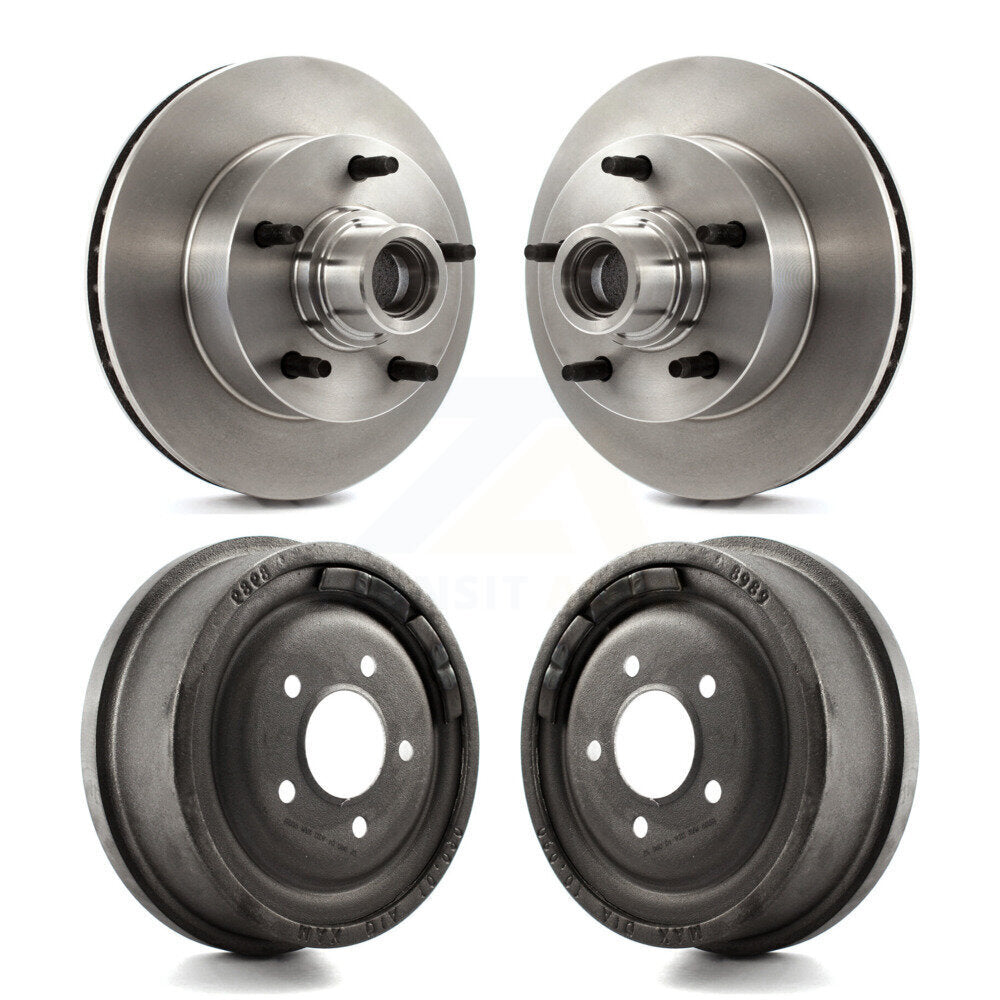 Kit de tambour de rotors de frein avant et arrière pour Ford F-150 RWD 80-83 avec 10" de diamètre