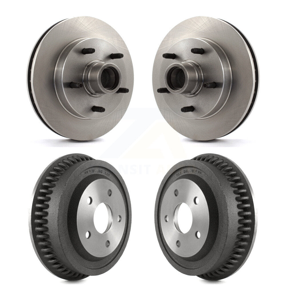 Kit de tambours de rotors de frein à disque avant et arrière pour Dodge Ram 1994 RWD 1500 – 1999