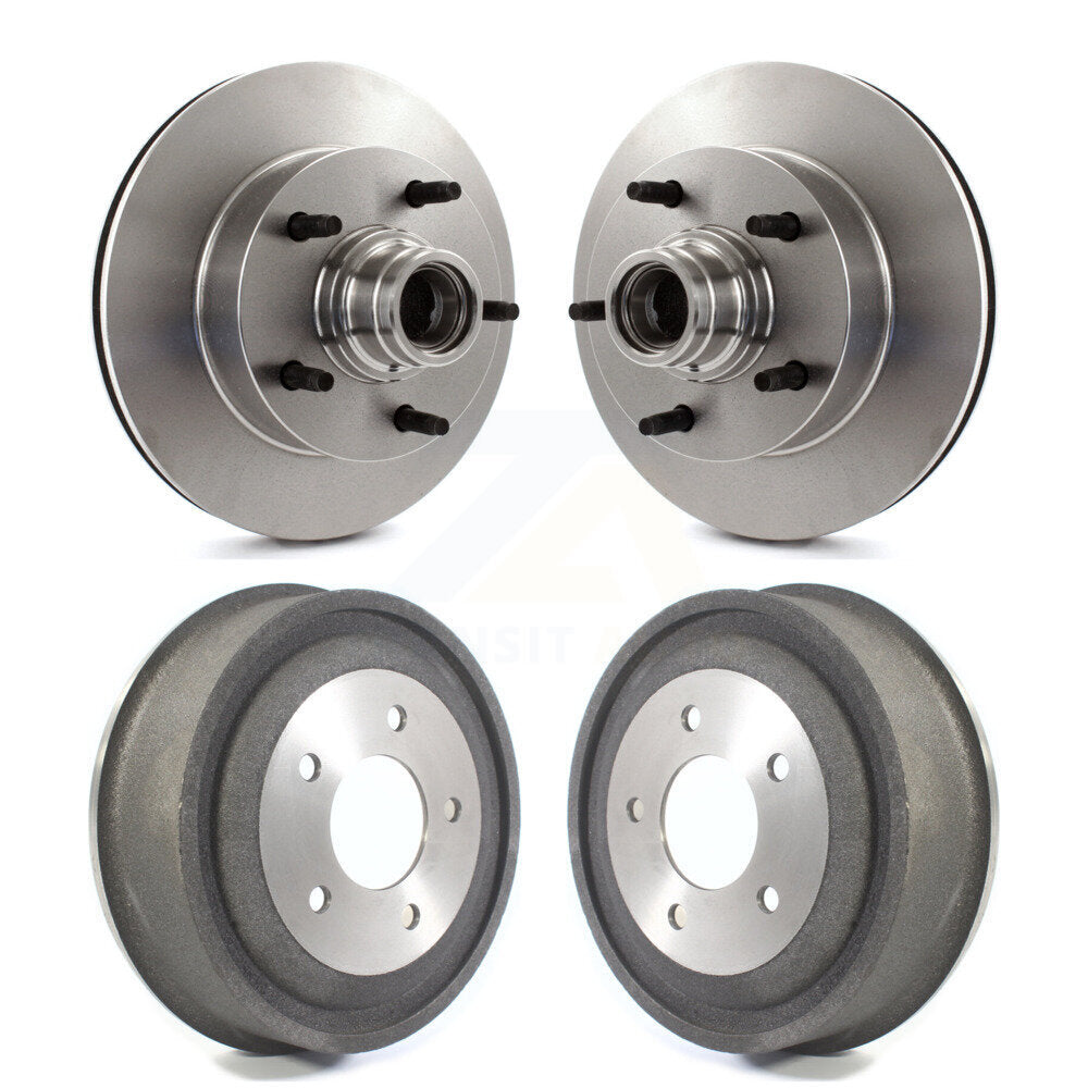 Kit de tambours de rotors de frein avant et arrière pour Ford E-150 Econoline 2000-2001 2 roues AB