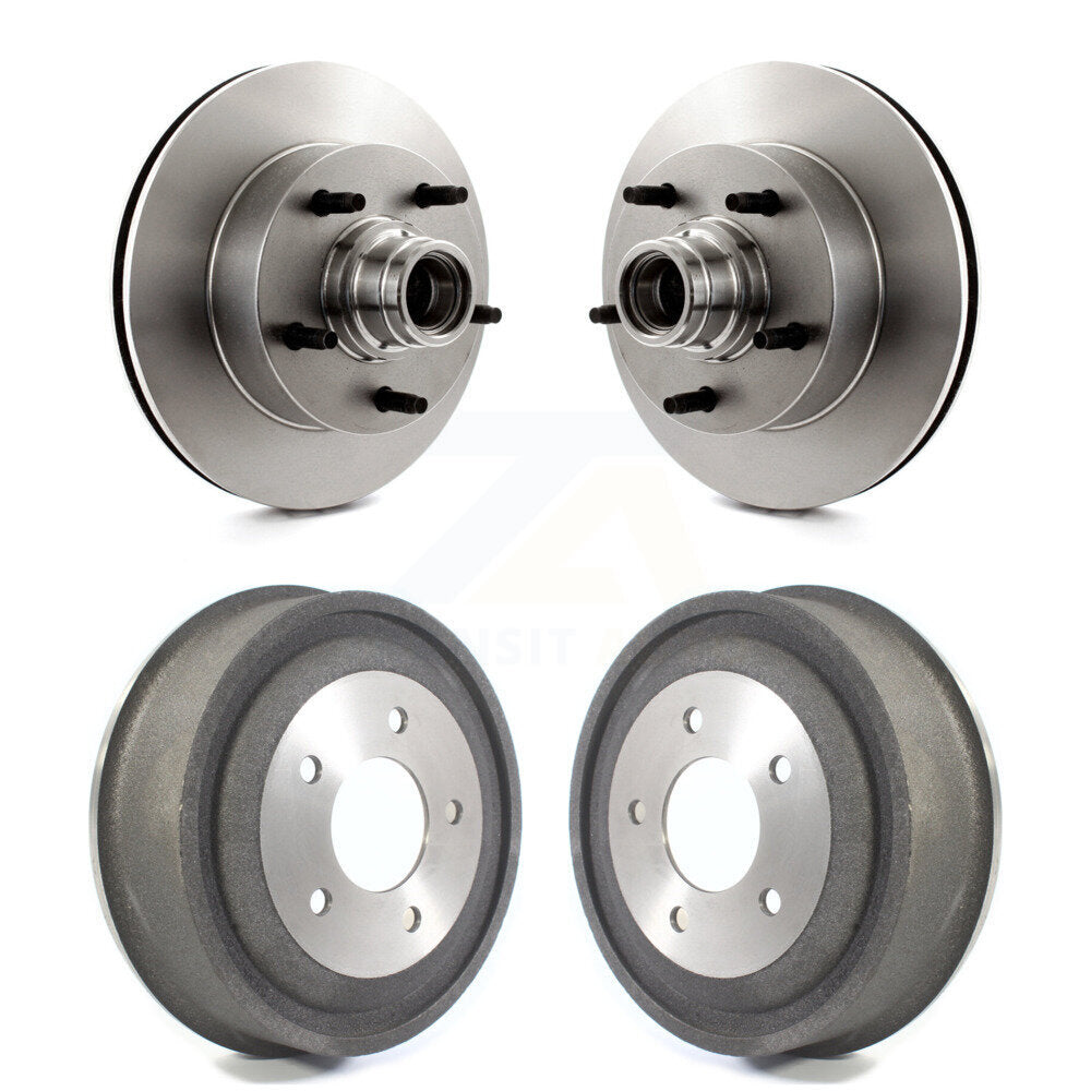 Kit de tambours de rotors de frein à disque avant et arrière, pour Ford E-150 Econoline Club Wagon