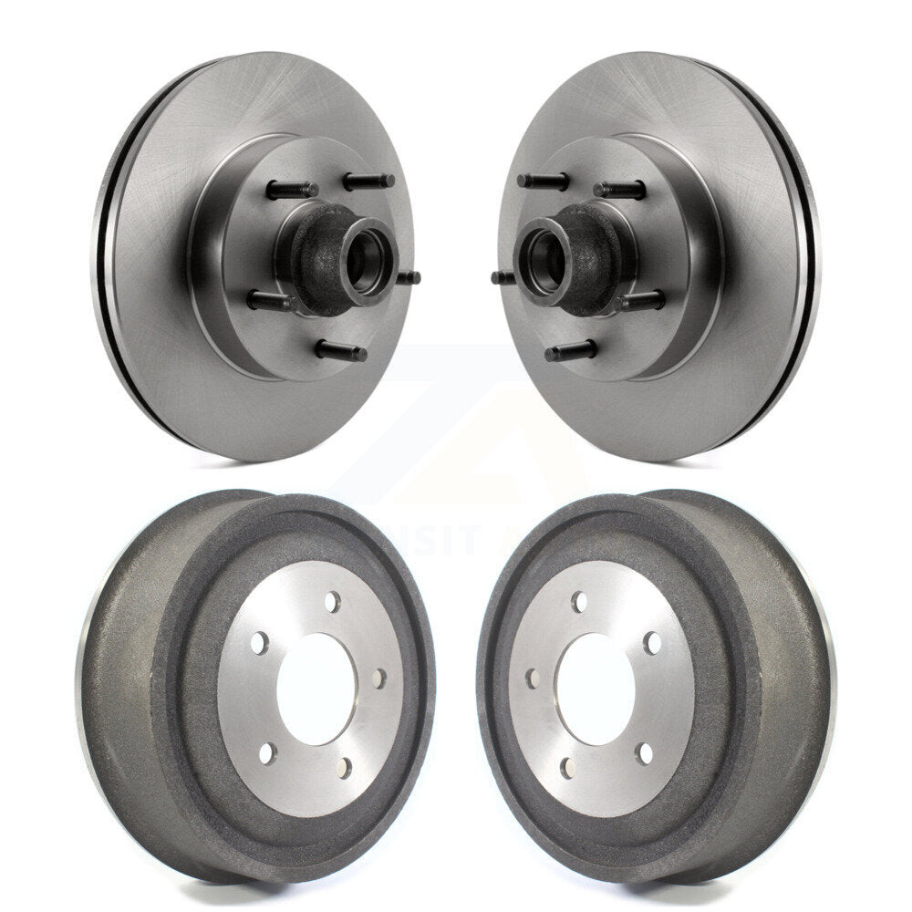 Kit de tambours de rotors de frein à disque avant et arrière, pour Ford E-150 Club Wagon K8-102210