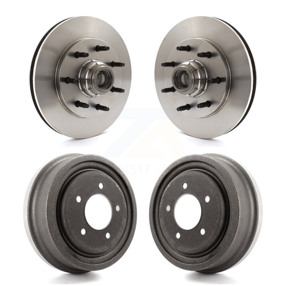 Kit de tambours de rotors de frein à disque avant et arrière pour Ford F-150 RWD 1999 K8-102213