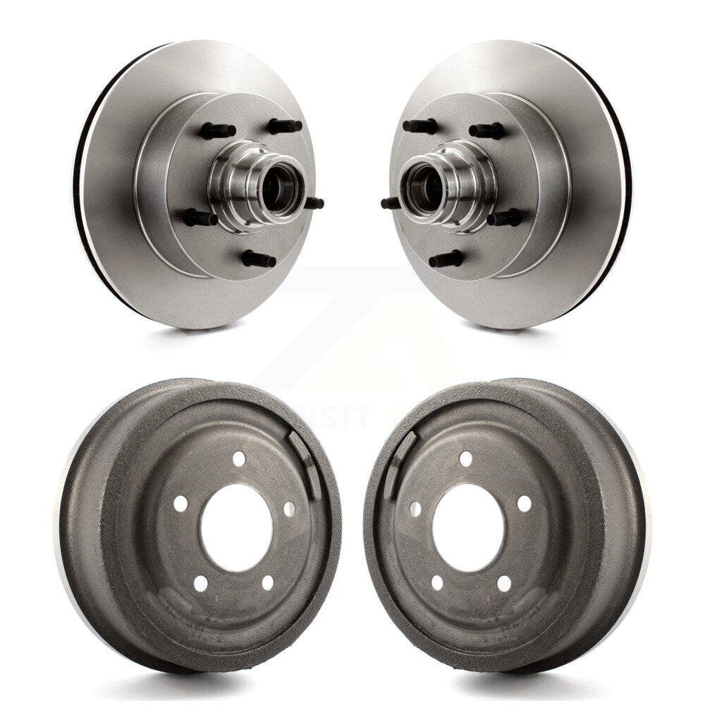Kit de tambours de rotors de frein avant et arrière pour Ford E-150 Econoline Club Wagon de 1994 à 1999