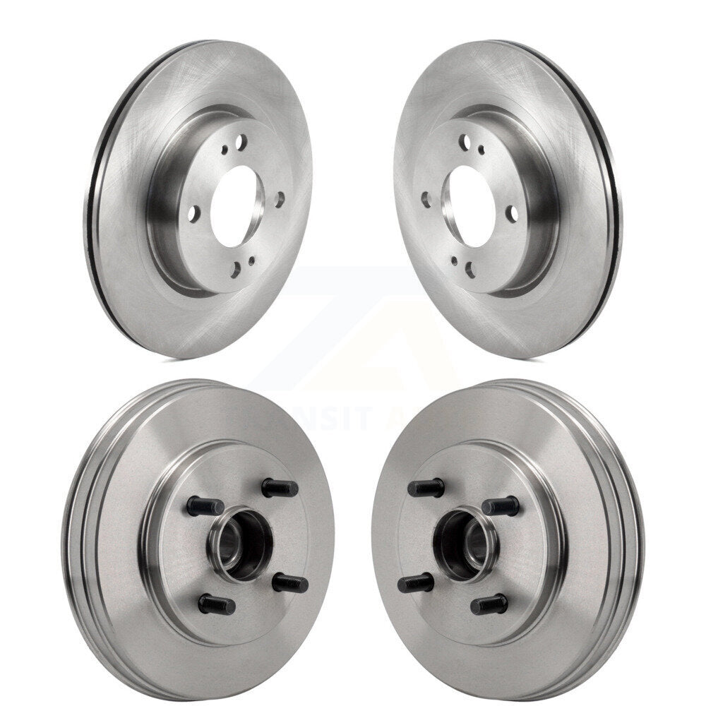 Kit de tambours de rotors de frein à disque avant et arrière pour Mitsubishi Mirage G4 2017 – 2024
