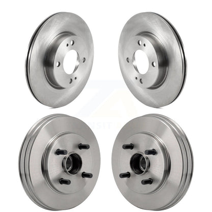 Kit de tambours de rotors de frein à disque avant et arrière pour Mitsubishi Mirage G4 2017 – 2024