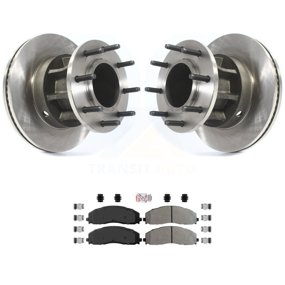 Kit de plaquettes semi-métalliques de Rotor de frein à disque avant, pour Ford F-350 Super Duty F-250 RW