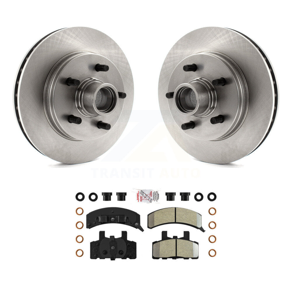 Rotors de frein à disque avant et Kit de plaquettes semi-métalliques pour Chevrolet GMC Suburba C1500