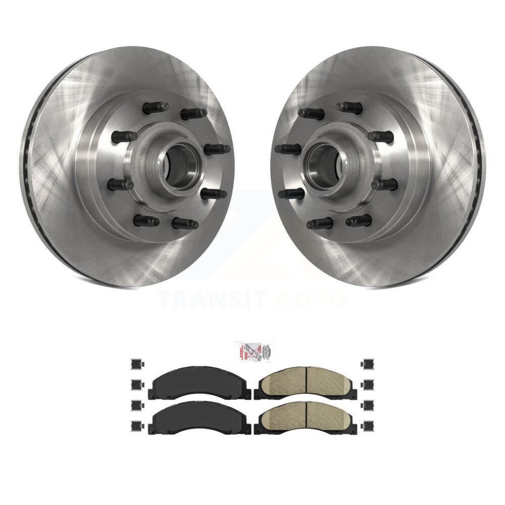 Rotors de frein avant et Kit de plaquettes en céramique pour Ford E-350 Super Duty E-250 E-150 E-45