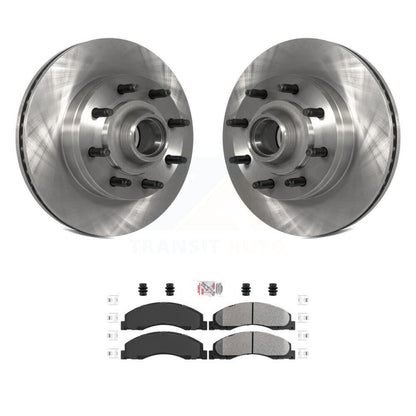 Rotors de frein avant et Kit de plaquettes semi-métalliques pour Ford E-350 Super Duty E-250 E-15