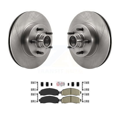 Kit de moyeu de rotors de frein à disque avant et de plaquettes en céramique pour Ford Ranger RWD 2010-2011