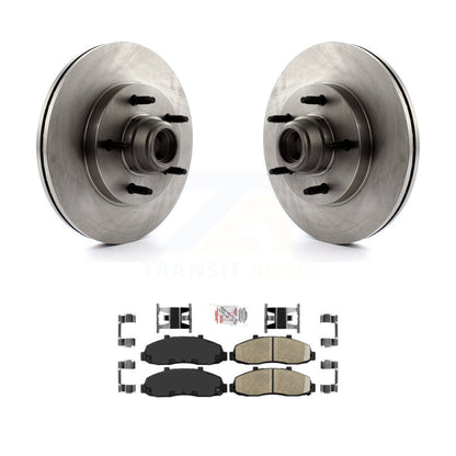 Ensemble de moyeu de rotors de frein à disque avant et kit de plaquettes en céramique pour Ford F-150
