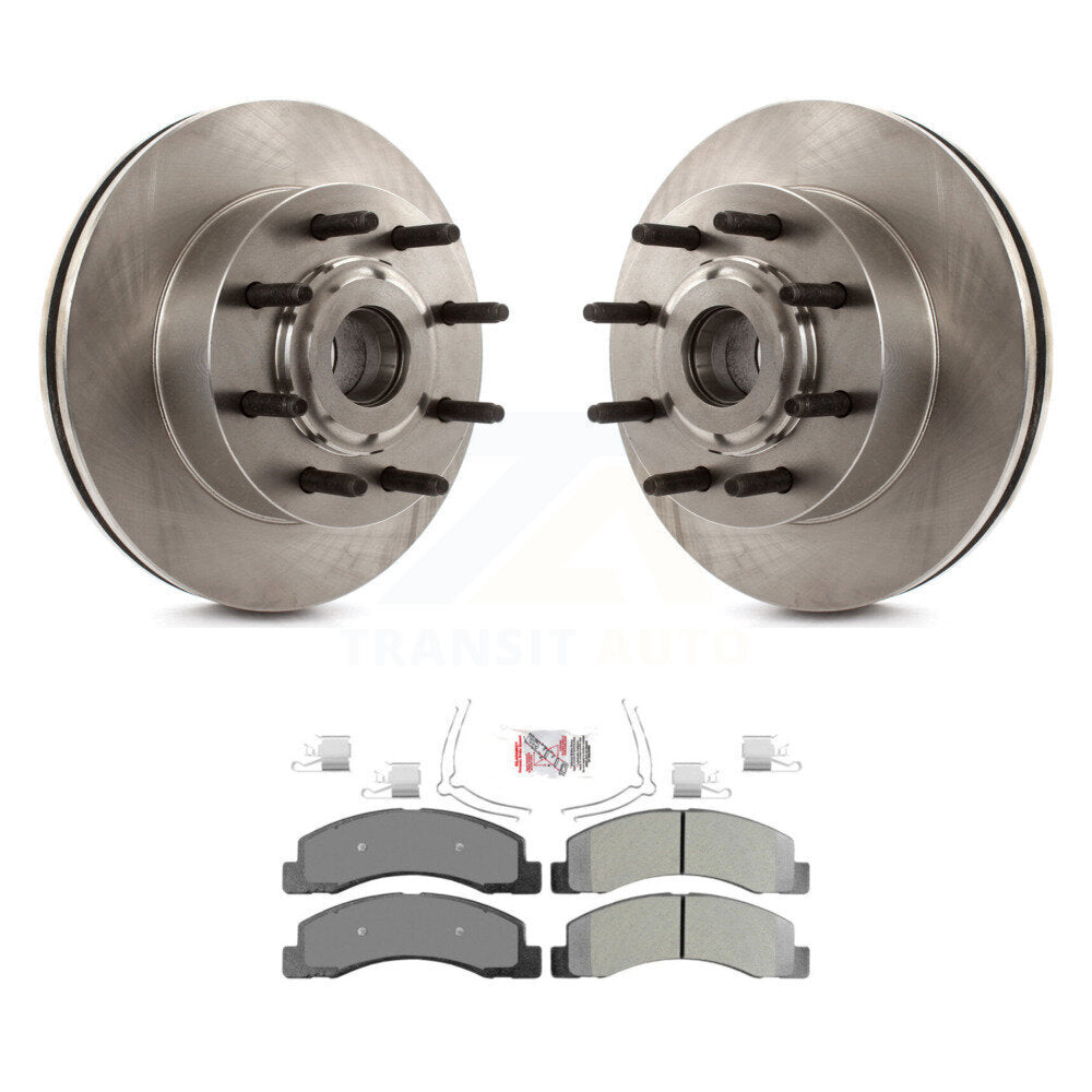 Kit de moyeu de rotor de frein à disque avant et de plaquettes semi-métalliques pour Ford Excursion RW 2005