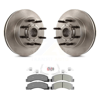 Kit de moyeu de rotor de frein à disque avant et de plaquettes semi-métalliques pour Ford Excursion RW 2005