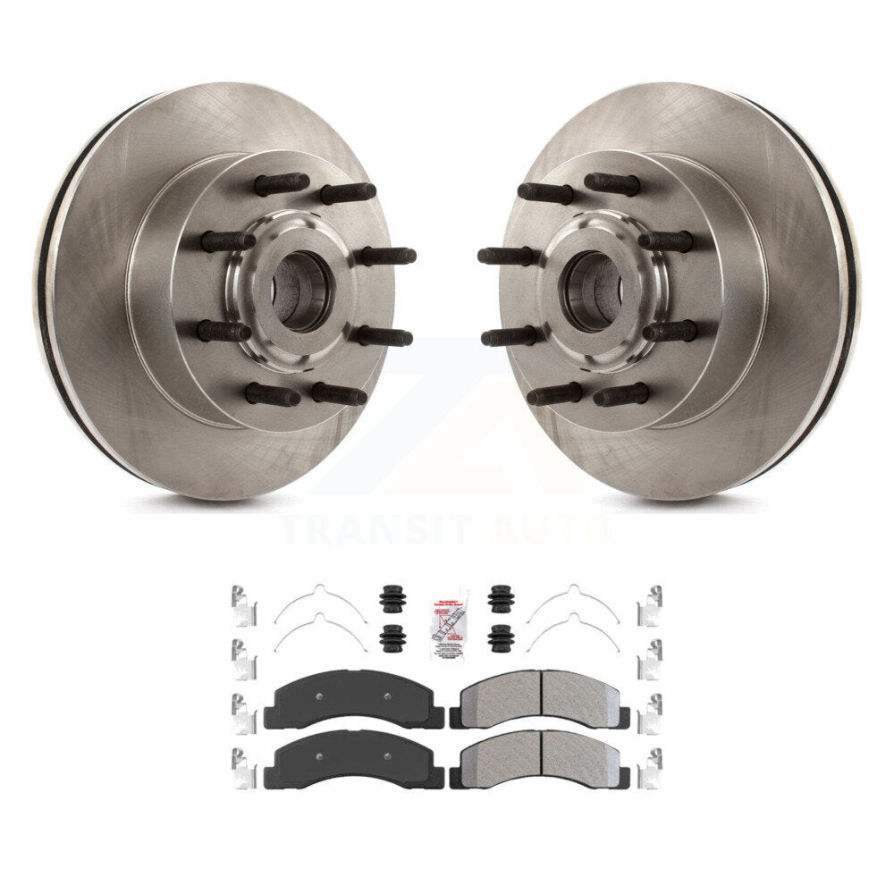 Kit de moyeu de rotor de frein à disque avant et de plaquettes semi-métalliques pour Ford Excursion RW 2005