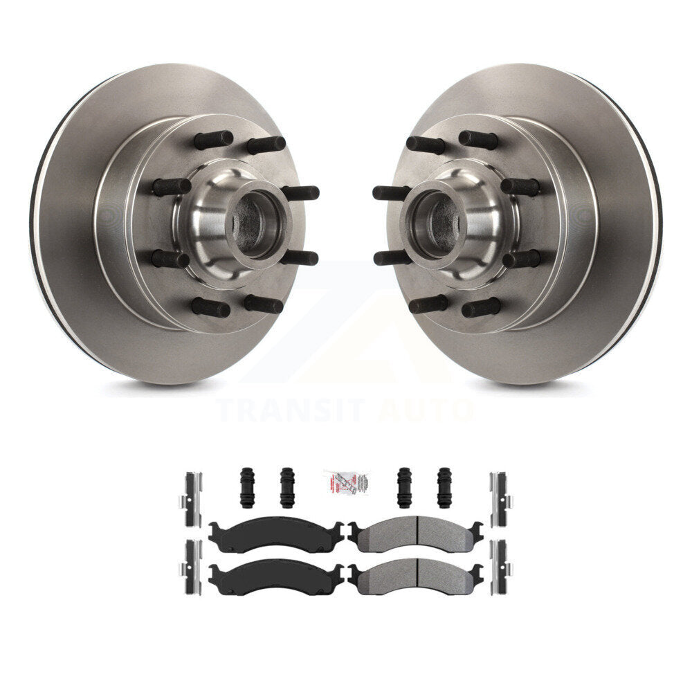 Kit de plaquettes semi-métalliques de moyeu de Rotor de frein avant, pour Ford F-250 F-350 E-350 Econolin