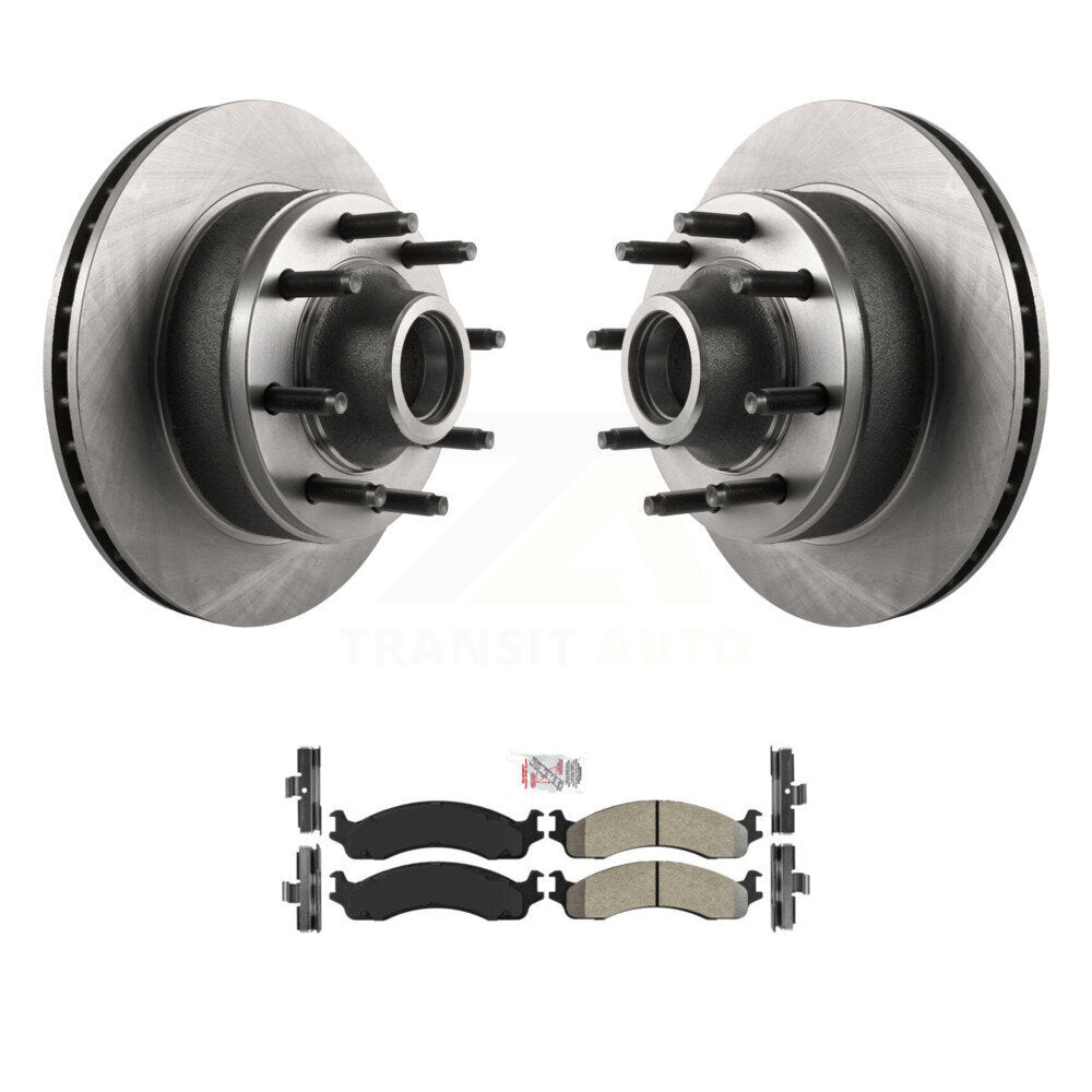 Kit de plaquettes semi-métalliques de moyeu de Rotor de frein avant, pour Ford E-350 Super Duty E-250 Clu