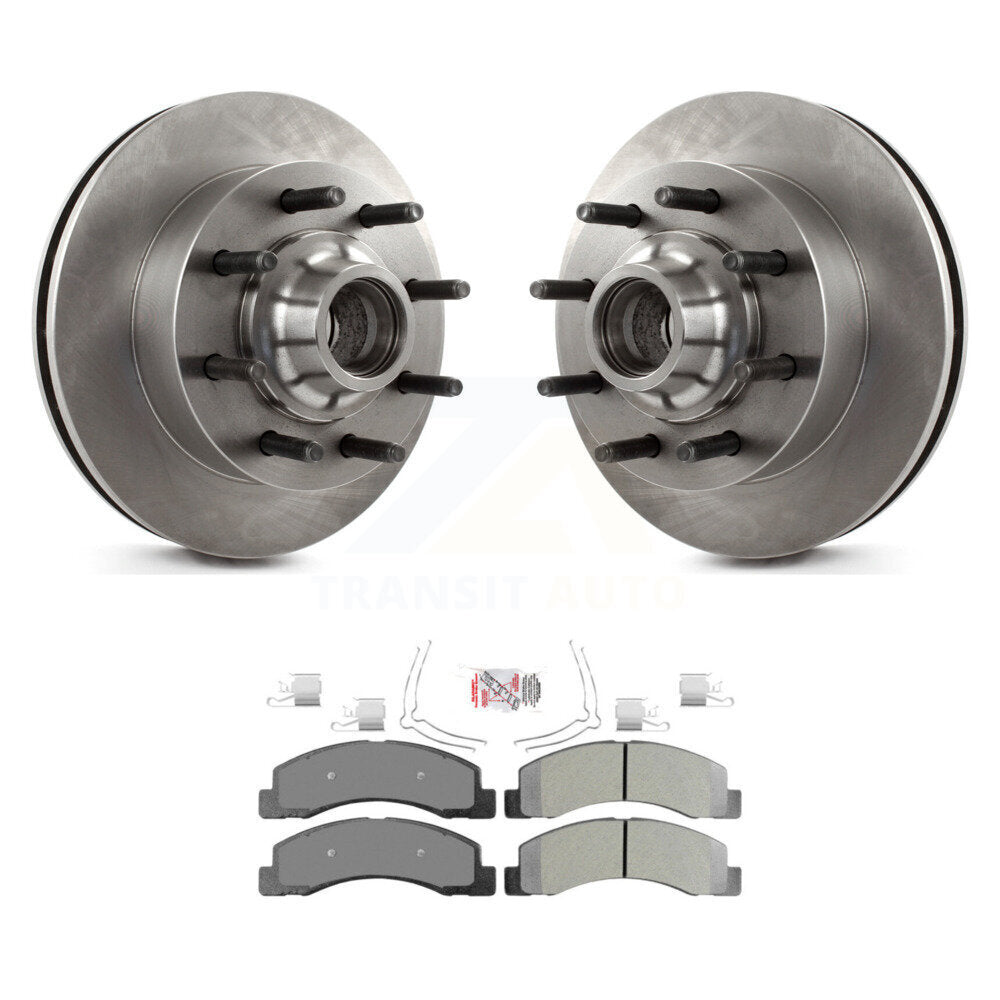 Kit de plaquettes semi-métalliques de moyeu de Rotor de frein à disque avant, pour Ford F-350 Super Duty F-25