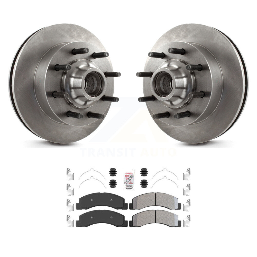 Kit de plaquettes semi-métalliques de moyeu de Rotor de frein à disque avant, pour Ford F-350 Super Duty F-25