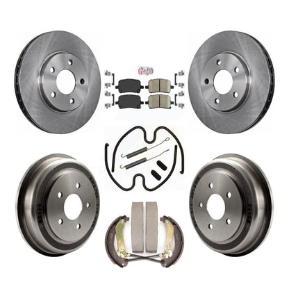 Rotors de frein à disque avant et arrière, tampons en céramique et Kit de tambour (7 pièces) pour Chevrolet Malib