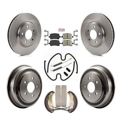 Rotors de frein à disque avant et arrière, tampons en céramique et Kit de tambour (7 pièces) pour Chevrolet Malib