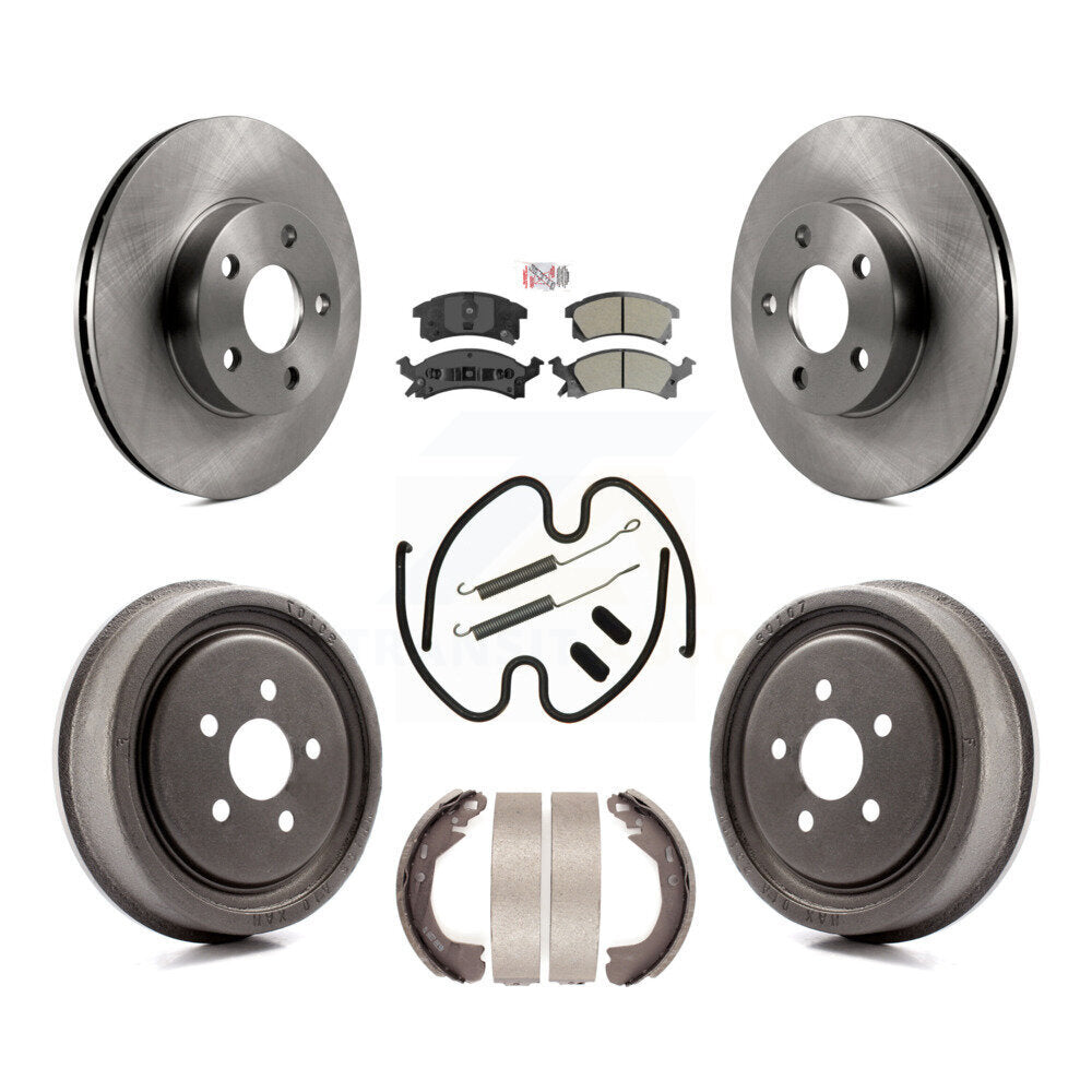 Kit de plaquettes et tambours semi-métalliques pour Rotor de frein avant et arrière (7 pièces) pour Chevrolet Cavalie