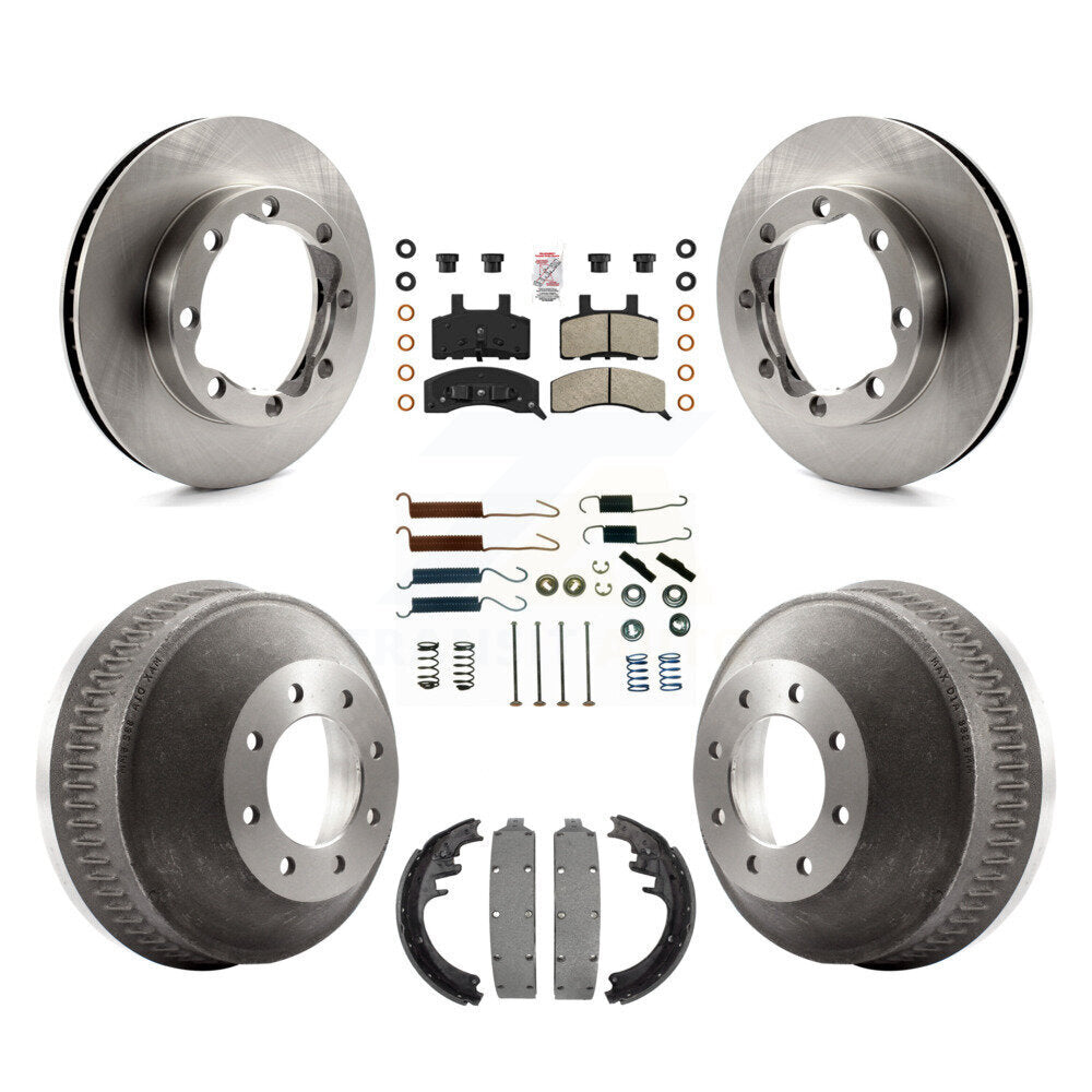 Kit de tambour à plaquettes semi-métalliques pour rotors de frein avant et arrière (7 pièces) pour K3500 GMC Chevrole
