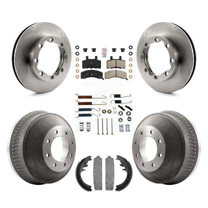Kit de tambour à plaquettes semi-métalliques pour rotors de frein avant et arrière (7 pièces) pour K3500 GMC Chevrole