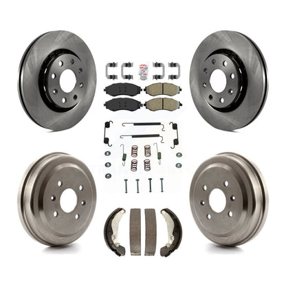 Kit de tambour à plaquettes semi-métalliques pour Rotor de frein avant et arrière (7 pièces) pour Chevrolet Aveo Aveo