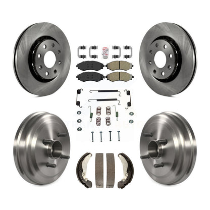 Kit de tambour à plaquettes semi-métalliques pour Rotor de frein avant et arrière (7 pièces) pour Chevrolet Aveo Aveo