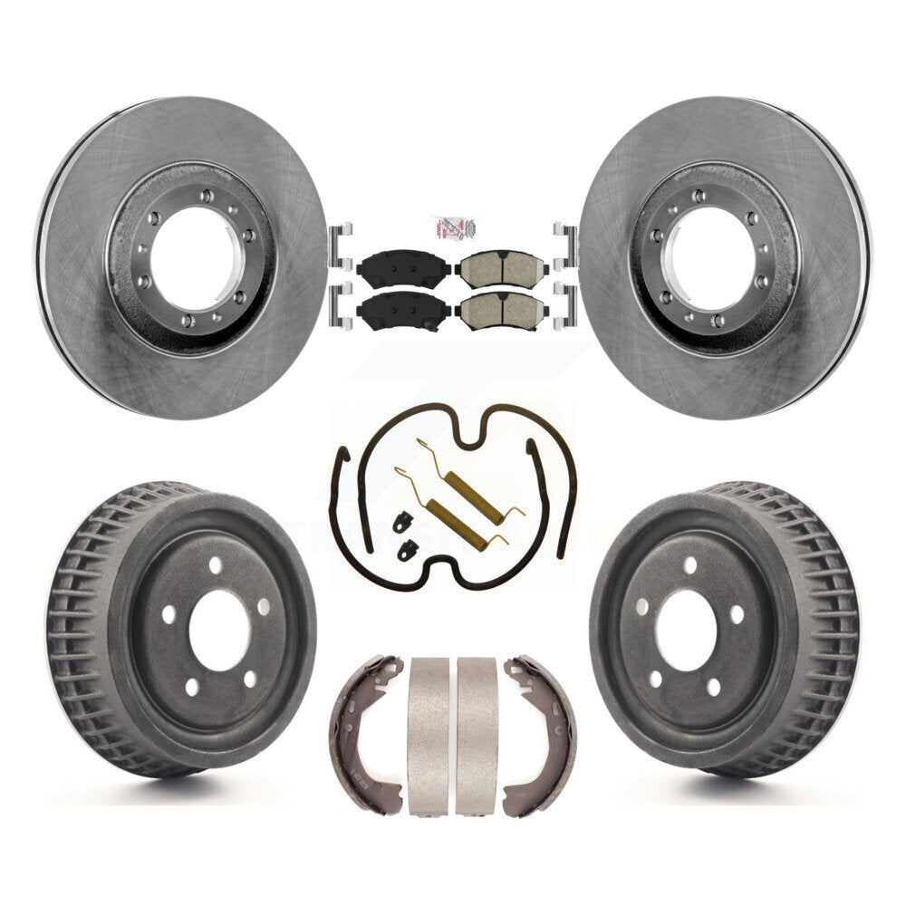 Kit de tambour à plaquettes en céramique, Rotor de frein à disque avant et arrière (7 pièces) pour Pontiac Montana Buic