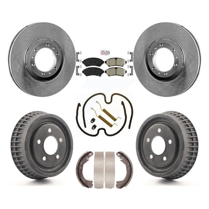 Kit de tambour à plaquettes en céramique, Rotor de frein à disque avant et arrière (7 pièces) pour Pontiac Montana Buic