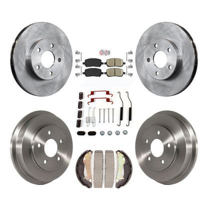 Kit de plaquettes et de tambour en céramique, Rotor de frein avant et arrière (7 pièces) pour Chevrolet Cobalt Pontia
